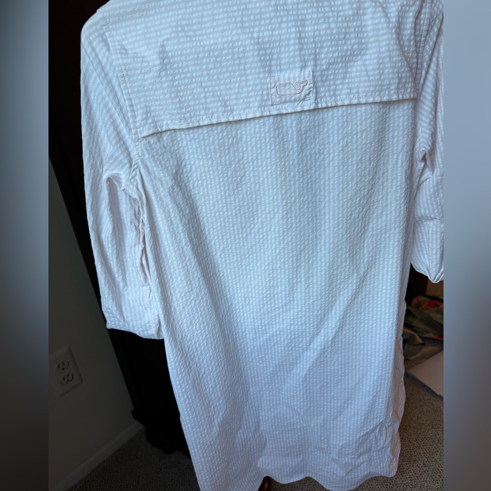 Vineyard Vines Hartley Harbor Coverup size 2 pink - Picture 4 of 10